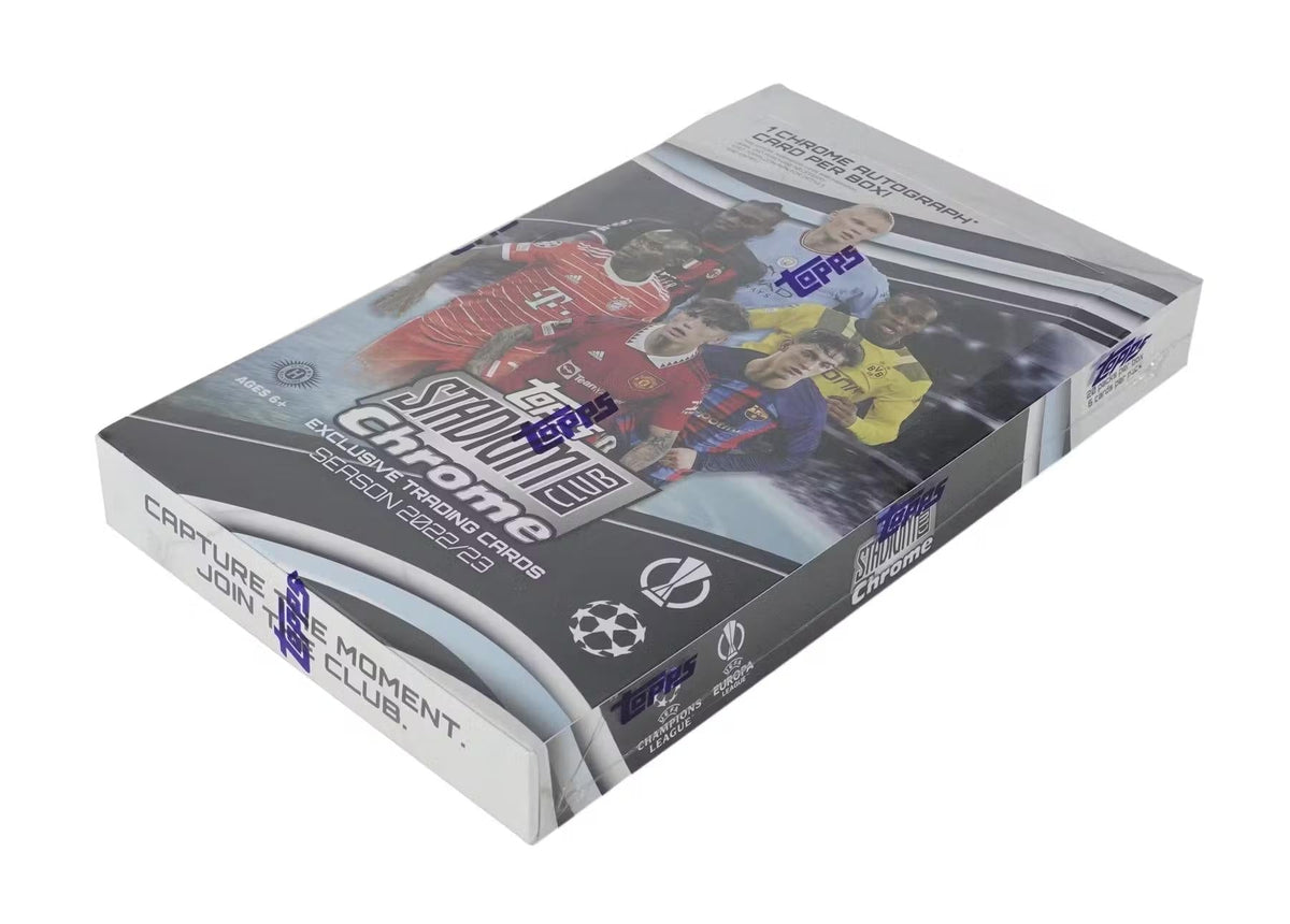 2022-23 Topps UEFA Club Competitions Stadium Club Chrome Soccer Hobby Box