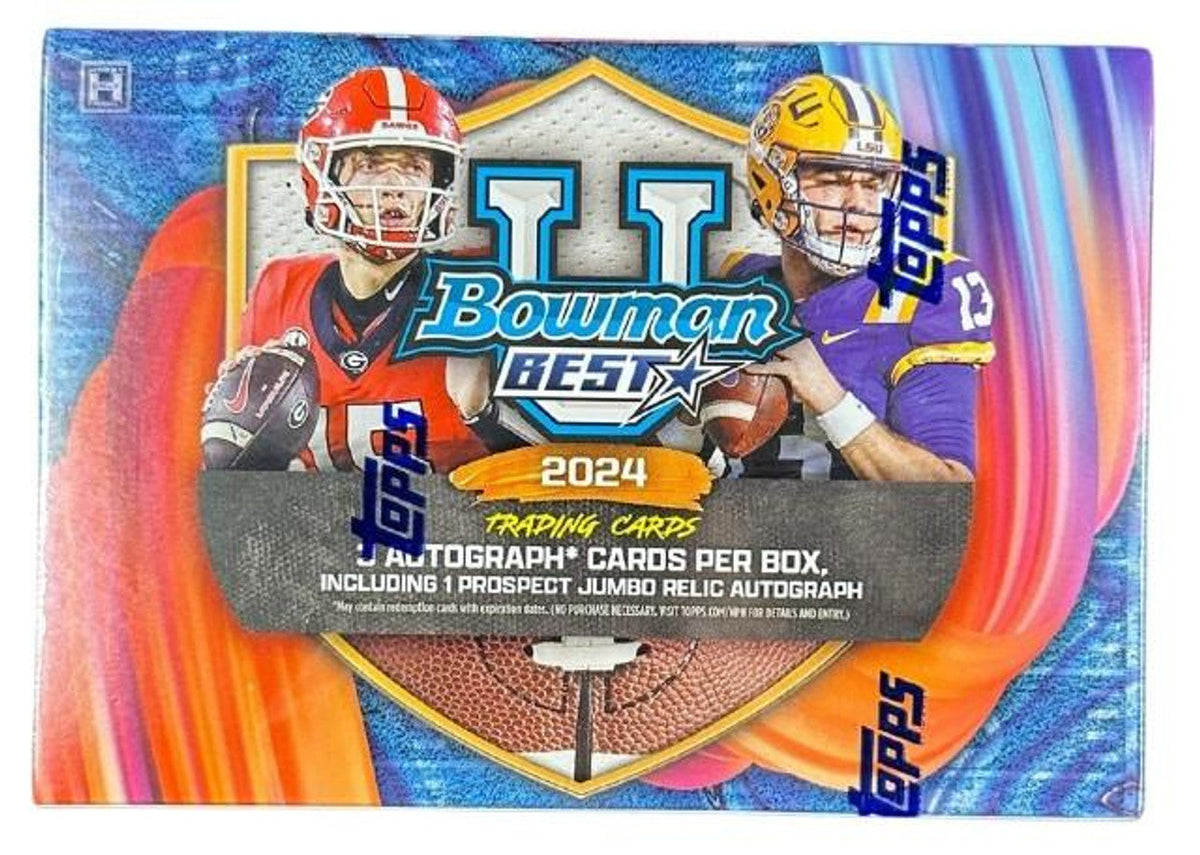 2024 Bowman's University Best Football Breakers Delight 10 Box Case