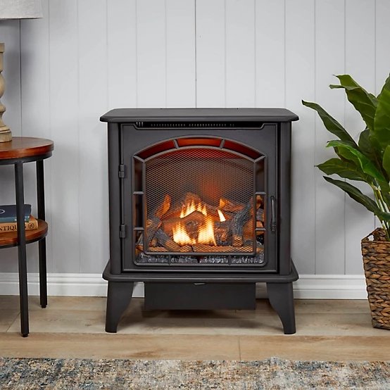 Bluegrass Living Panorama Vent Free Dual Fuel 3-Sided Gas Stove BTSD23RT