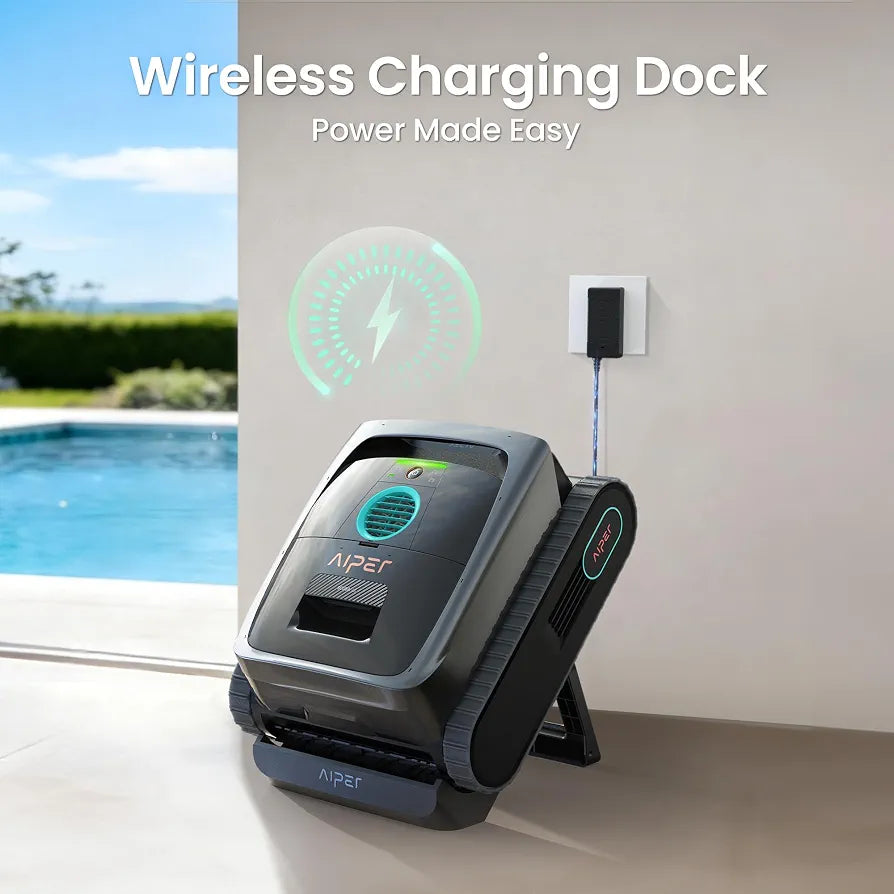 AIPER Scuba V3 AI Vision Cordless Robotic Pool Cleaner, Grey