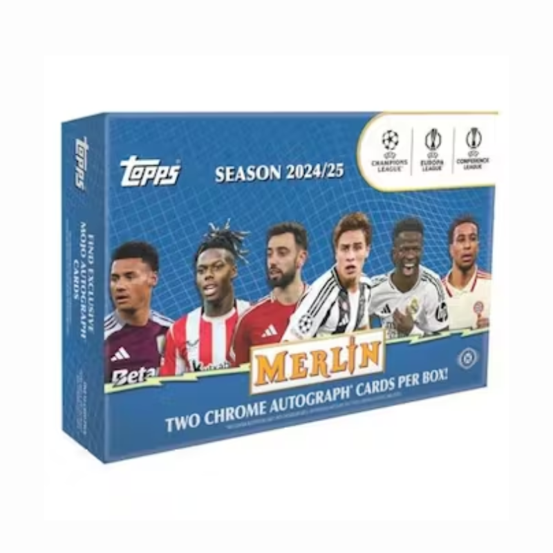 2024/25 Topps Chrome Merlin UEFA Club Competitions Soccer Breaker's Delight Box