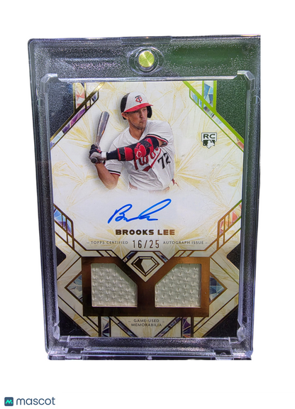 2025 Topps Diamond Icons Brooks Lee #SPDRA-BL RC Memorabilia 16/25 Dual Relic