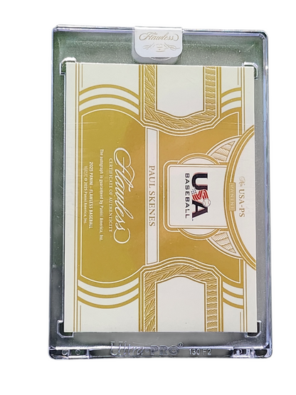 2025 Panini Flawless USA Baseball Paul Skenes #US-PS Gold 07/80