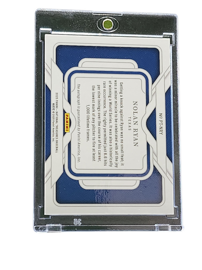 2025 Panini National Treasures Baseball Nolan Ryan #NP-NRY No-Pin