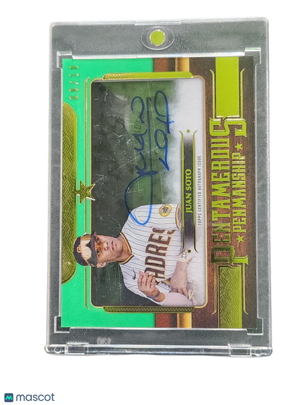 2023 Topps Five Star Pentamerous Penmanship Juan Soto #PP-JS Green 08/10