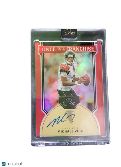2025 Panini One Prizm Once in a Franchise Michael Vick #352 Red 18/60