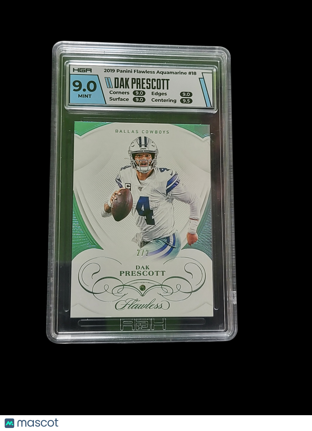 2020 Panini Flawless Dak Prescott #18 Aquamarine