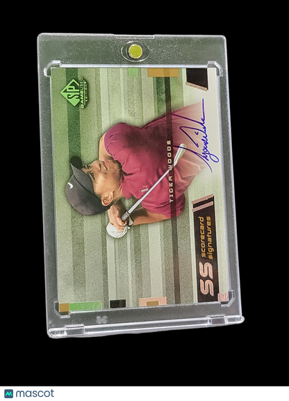 2003 Upper Deck SP Game Used  Signatures Tiger Woods #SS-TWII Authentic Auto