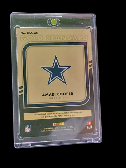 2021 Panini Gold Shield  Amari Cooper #GSS-AC 1/1 NFL Shield Patch
