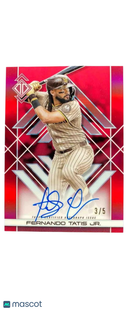 2025 Topps Transcendent Collection Fernando Tatis Jr. #TAIC-FTJ Red 3/5