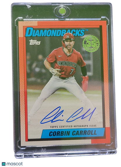 2025 Topps 1988 Topps Baseball Autographs Corbin Carroll #88BA-CC Orange