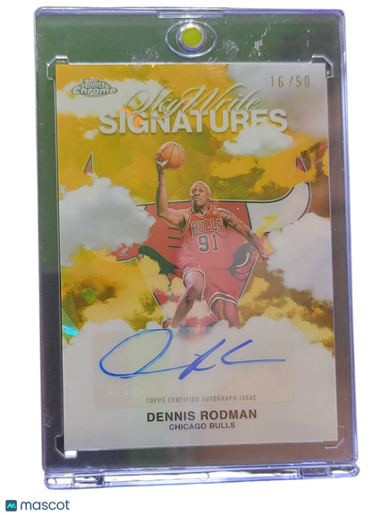 2025 Topps Chrome SkyWrite Signatures Dennis Rodman #SWS-DRM Gold 16/50