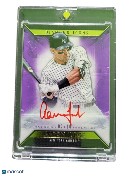 2019 Topps Diamond Icons Aaron Judge #RI-AJ Red Ink 02/10