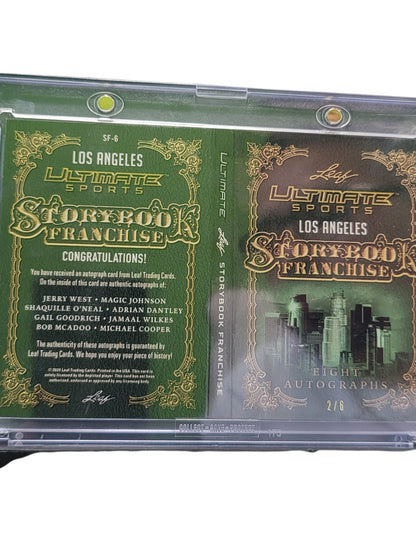 2024 Leaf Ultimate Sports Storybook Franchise  Magic Jerry West Shaq O'Neal