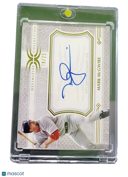 2025 Topps Definitive Collection Mark McGwire #LAC-MM Legendary Autograph /25