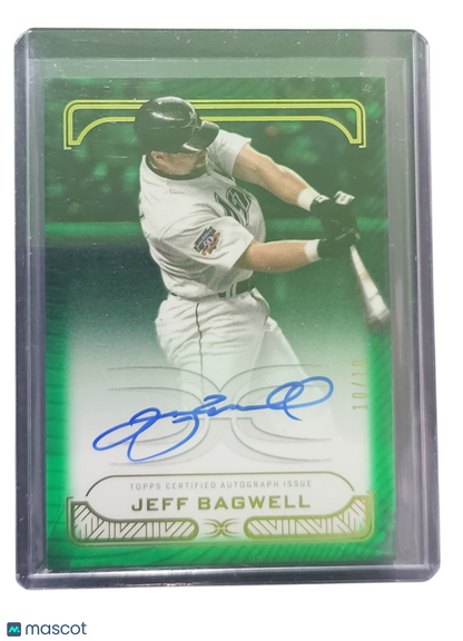 2023 Topps Definitive Collection Jeff Bagwell #DIA-JBA Green 10/10