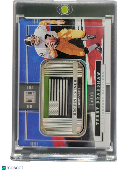 2022 Panini Terry Bradshaw #USA-TEB 19/20 1 Troy Ounce .999 Fine Silver Bar