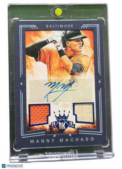 2015 Panini Diamond Kings Manny Machado #95 04/10 Dual Patch Memorabilia