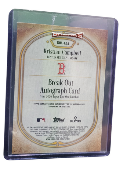2026 Topps Tier One Kristian Campbell #BOA-KCA 02/10