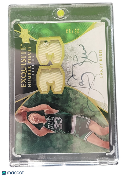 2008 Upper Deck Exquisite Collection Larry Bird #EN-LB 25/33 Patch Memorabilia