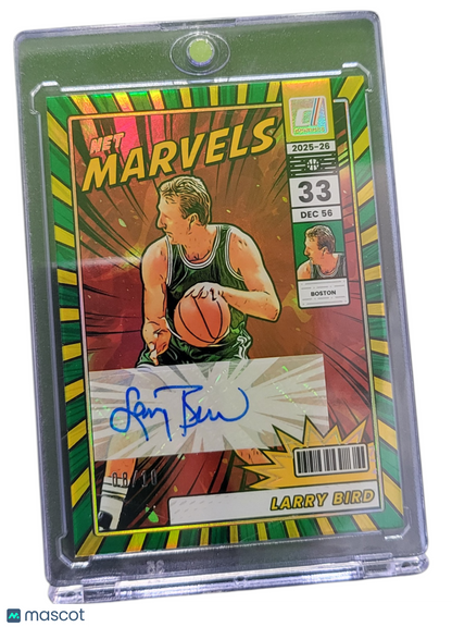 2025 Panini Donruss Net Marvels Larry Bird #NMS-LBR Green 08/10