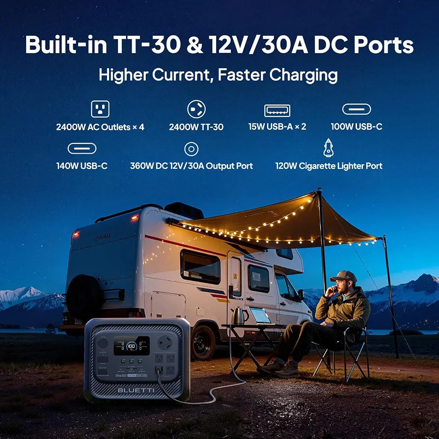 BLUETTI Elite 300 Portable Power Station for RV & Home Backup 3014.4Wh