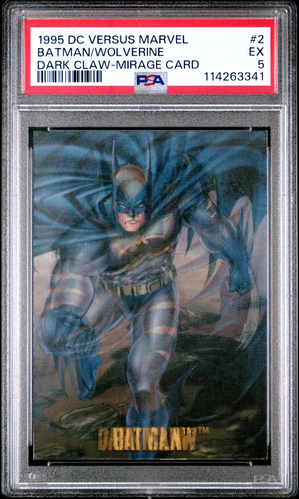 1995 Dc Versus Marvel Mirage Card Dark Claw-Mirage Card #2 2/2 PSA 5