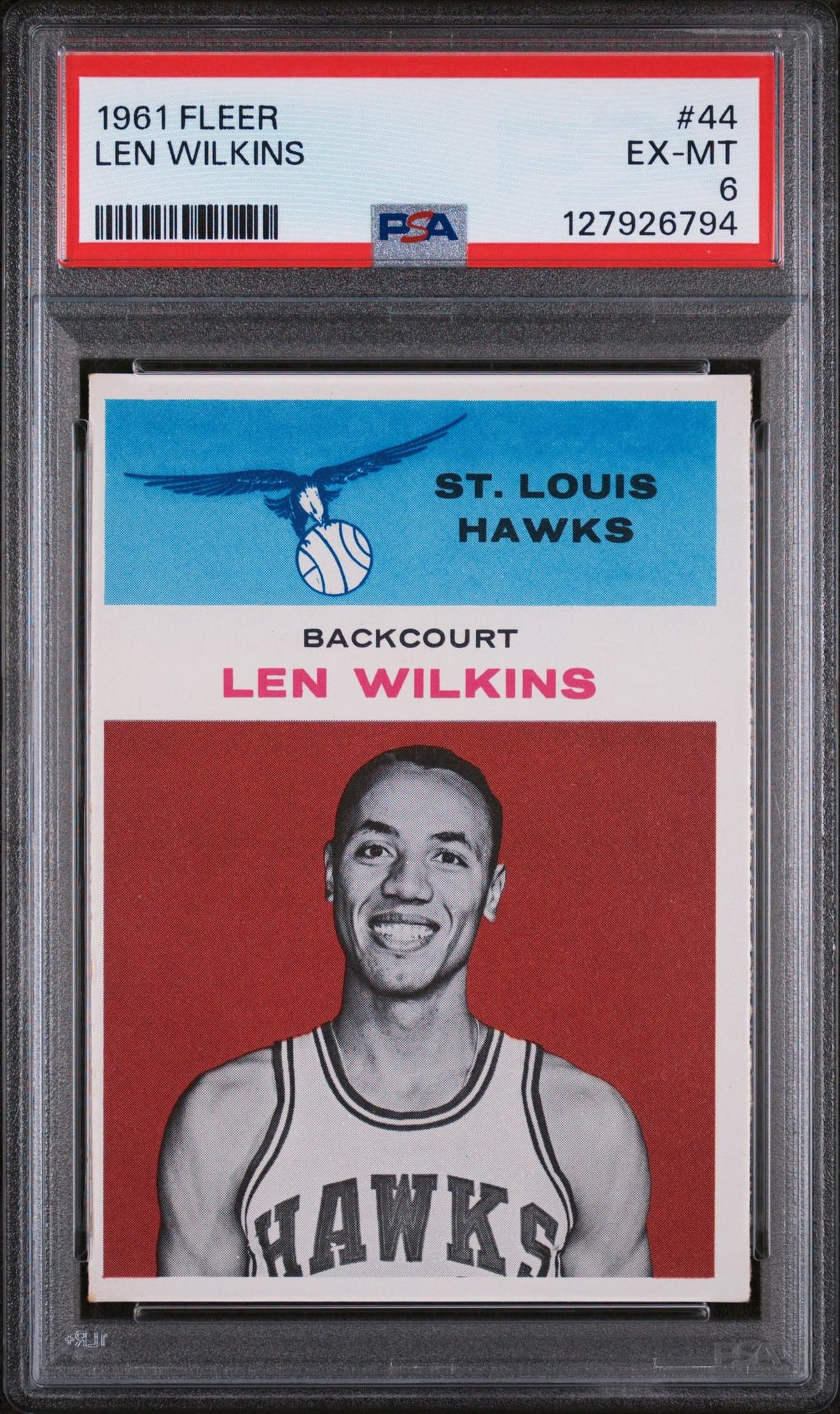 1961 Fleer Lenny Wilkins #44 PSA 6