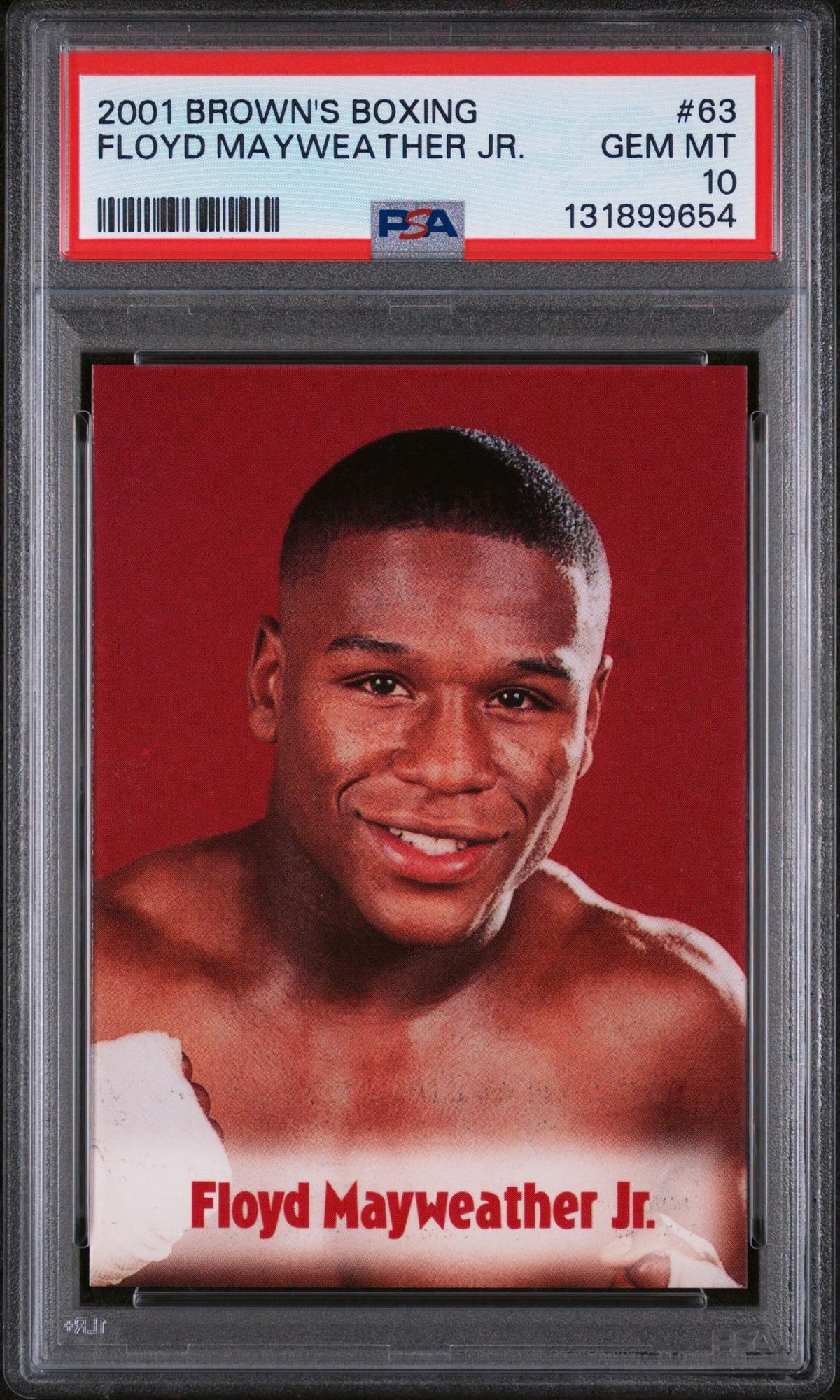 2001 Brown's Boxing Floyd Mayweather #63 PSA 10