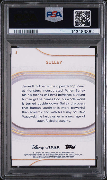 2025 Topps Chrome Disney Image Variation-Speckle Sulley #5 /265 PSA 10 143483882
