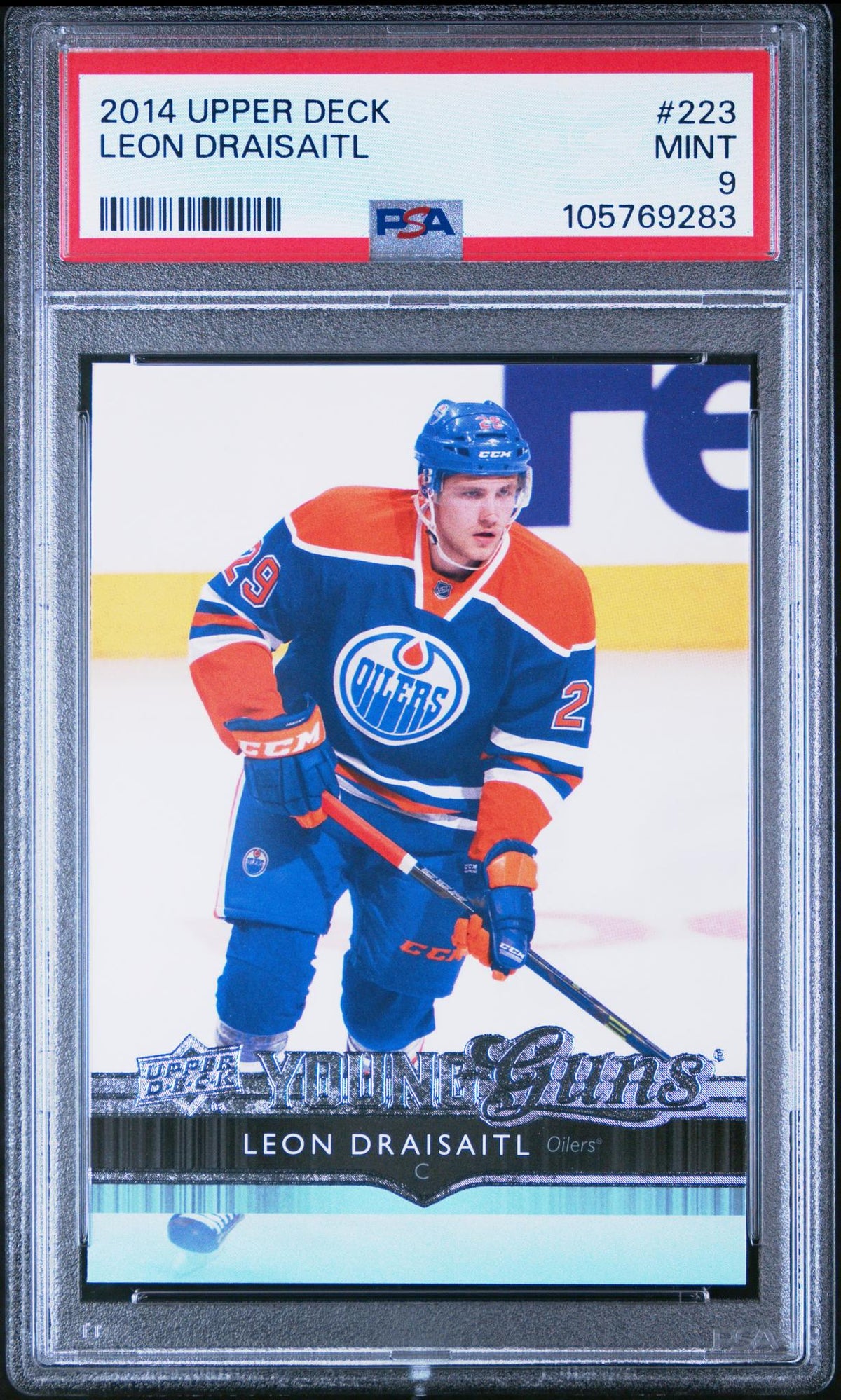 2014 Upper Deck Young Guns Leon Draisaitl #223 PSA 9