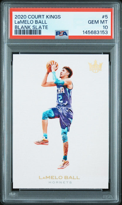 2020 Panini Court Kings Blank Slate Lamelo Ball #5 PSA 10