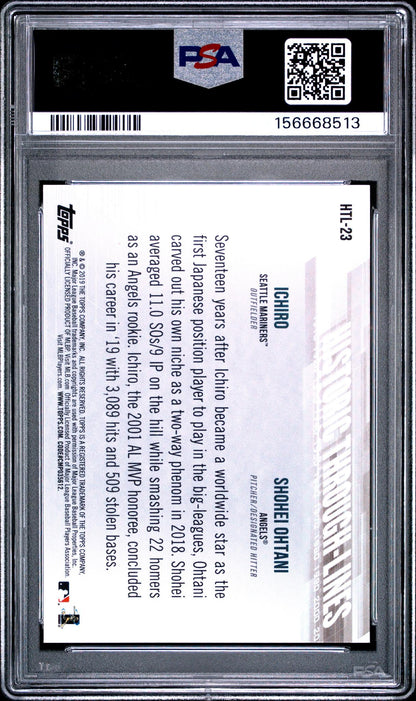 2019 Topps Historic Through Lines Shohei Ohtani #HTL23 PSA 10