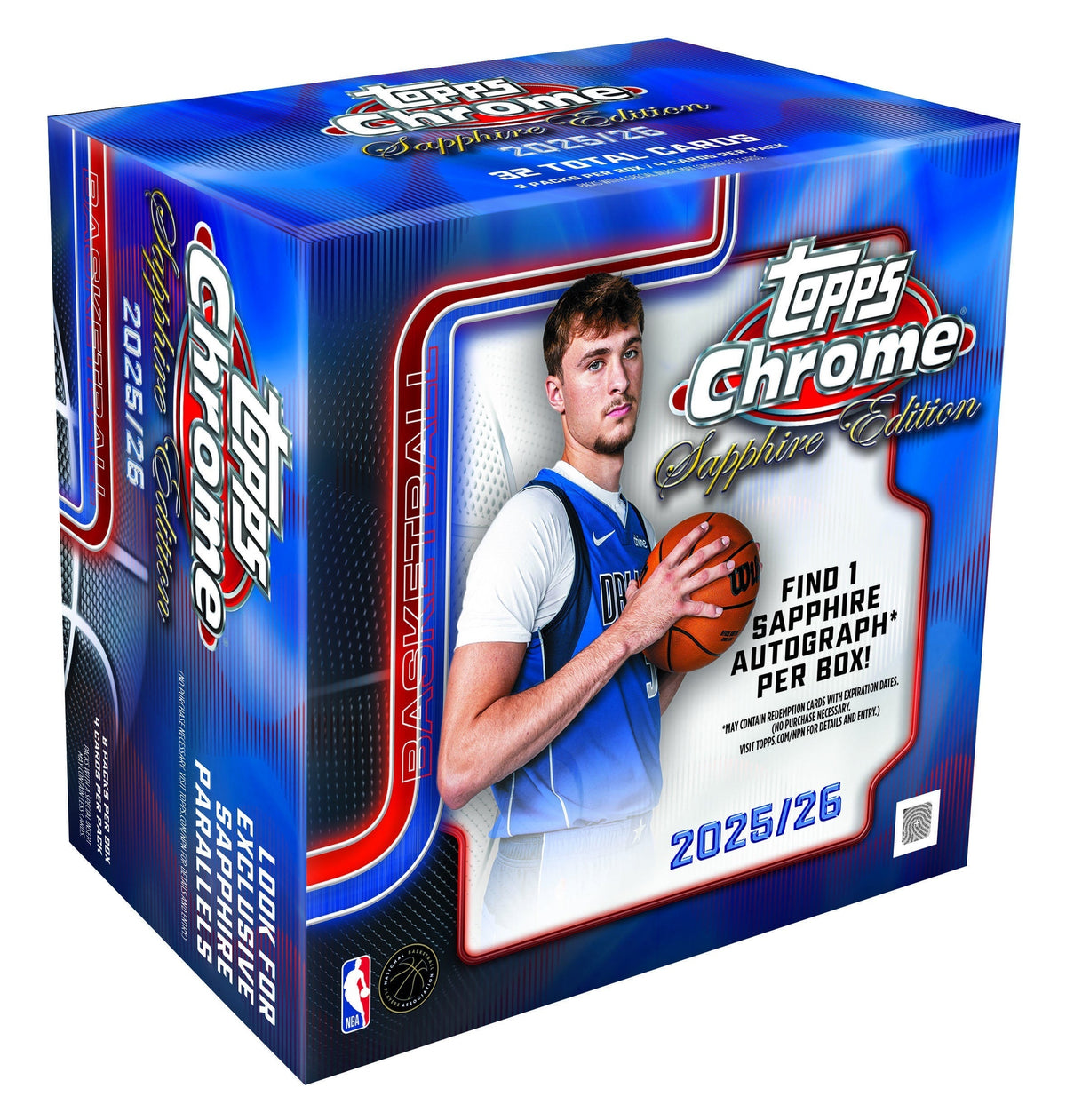 2025-26 Topps Chrome Basketball Sapphire Edition Box