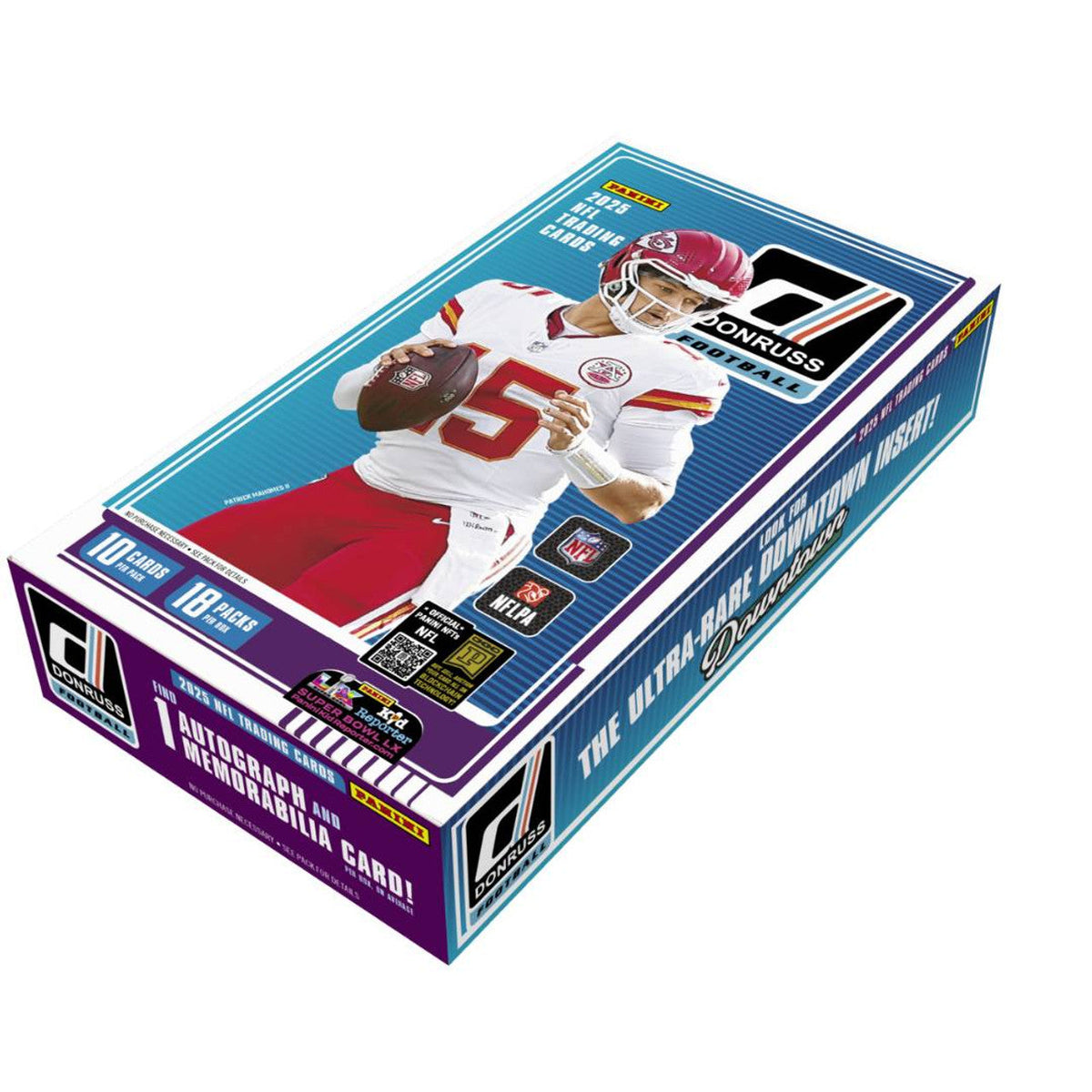 2025 Panini Donruss Football Hobby 18 Box Case