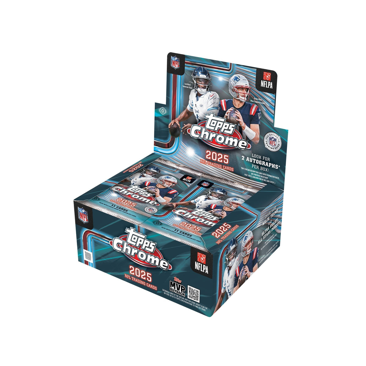 2025 Topps Chrome Football Hobby Jumbo Box