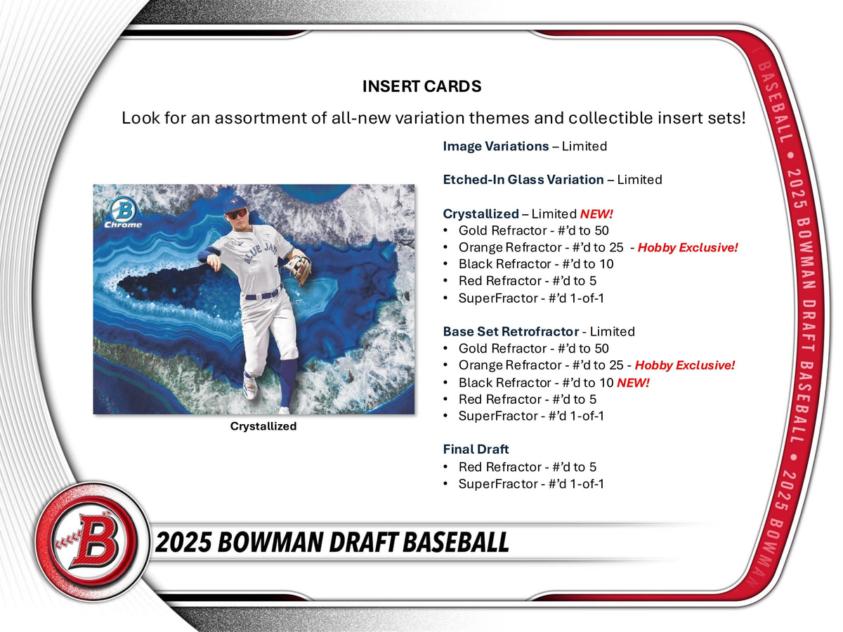 2025 Bowman Draft Baseball Hobby Jumbo Box
