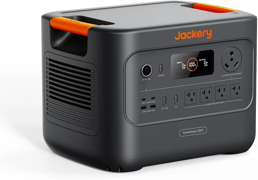 Jackery HomePower 3000 Portable Power Station, 3072Wh, 3600W AC Output