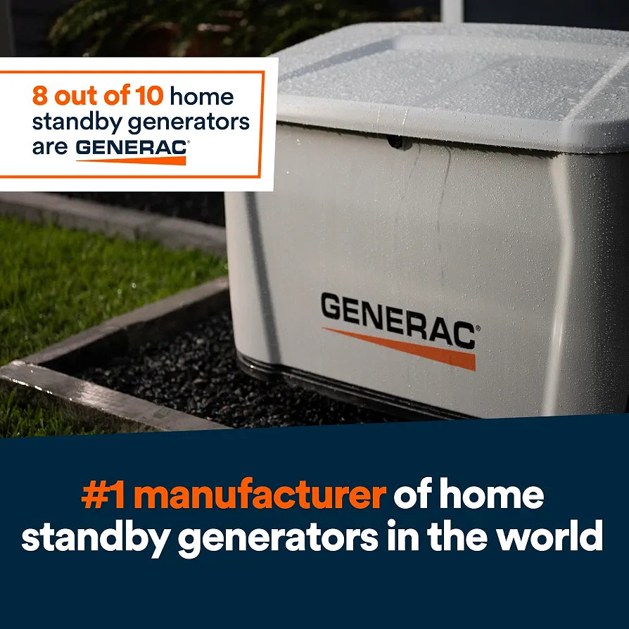 Generac 18kW Whole Home Generator, Transfer Switch & Cellular Capability