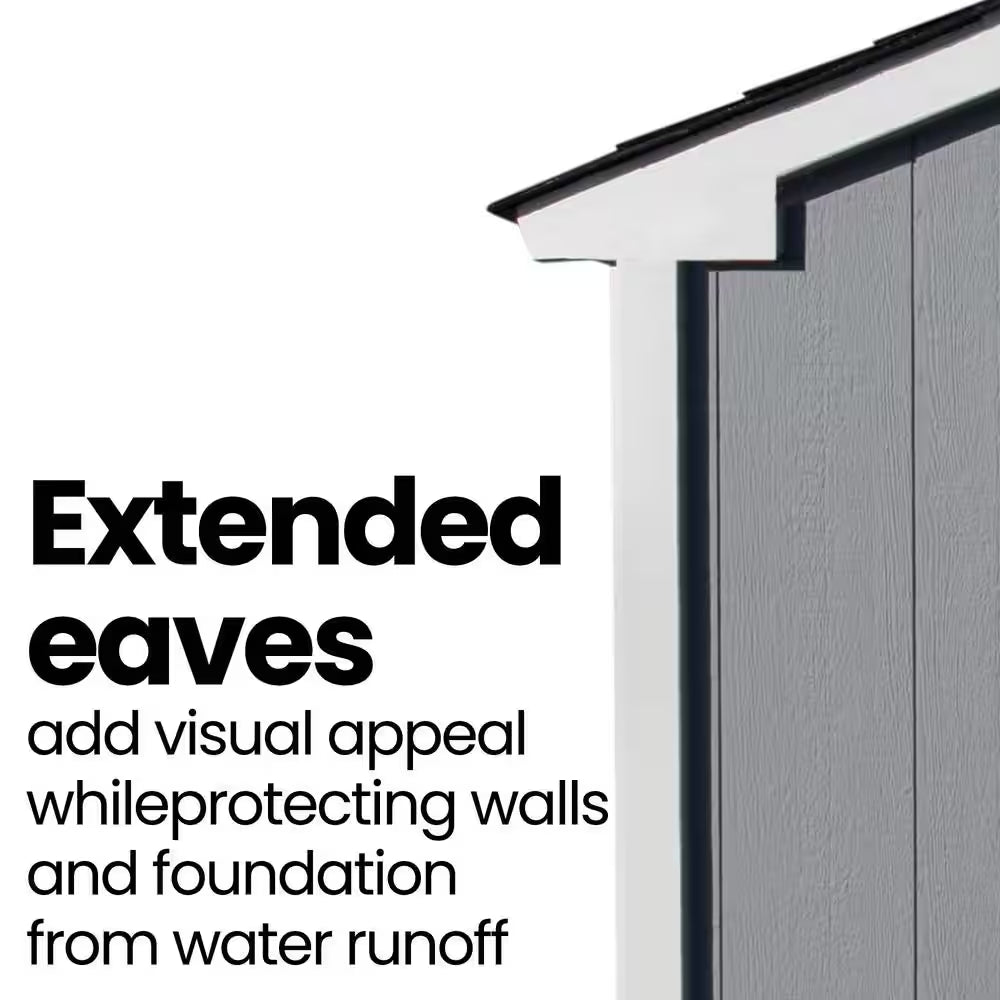 Professionally Installed Princeton 10 Ft. X 10 Ft. Outdoor Wood Storage Shed with Driftwood Grey Shingles (100 Sq. Ft.)