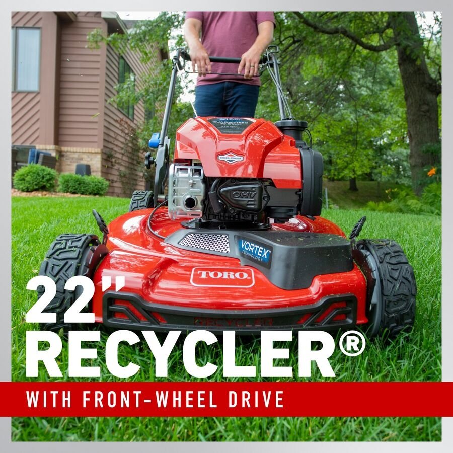 Toro 22″ SmartStow Recycler Self-Propelled Gas Lawn Mower 21445