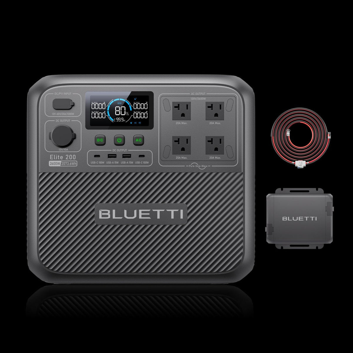 BLUETTI Elite 200 V2+Charger