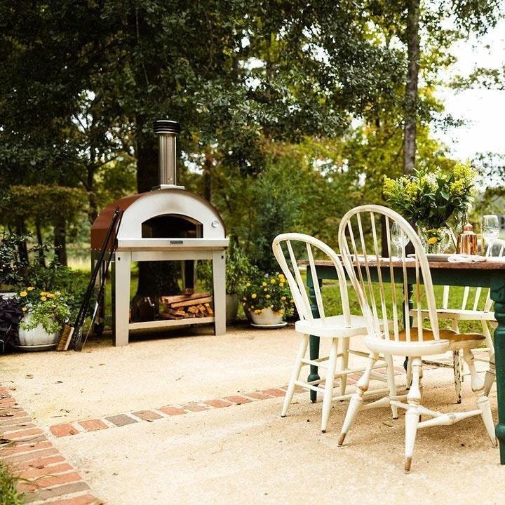 Fontana Forni Mangiafuoco Wood-Fired Pizza Oven – Stainless – FTMF-S