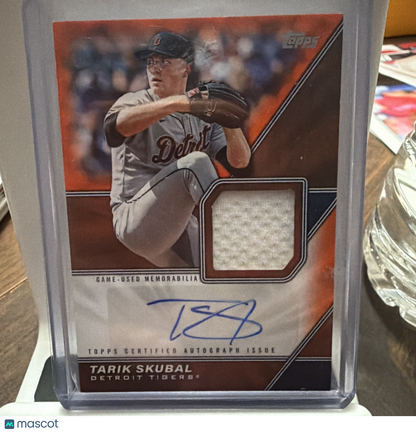 2026 Topps Series 1 Tarik Skubal #MLMA-TS Orange Parallel/Variety Memo