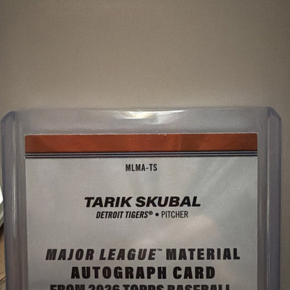 2026 Topps Series 1 Tarik Skubal #MLMA-TS Orange Parallel/Variety Memo