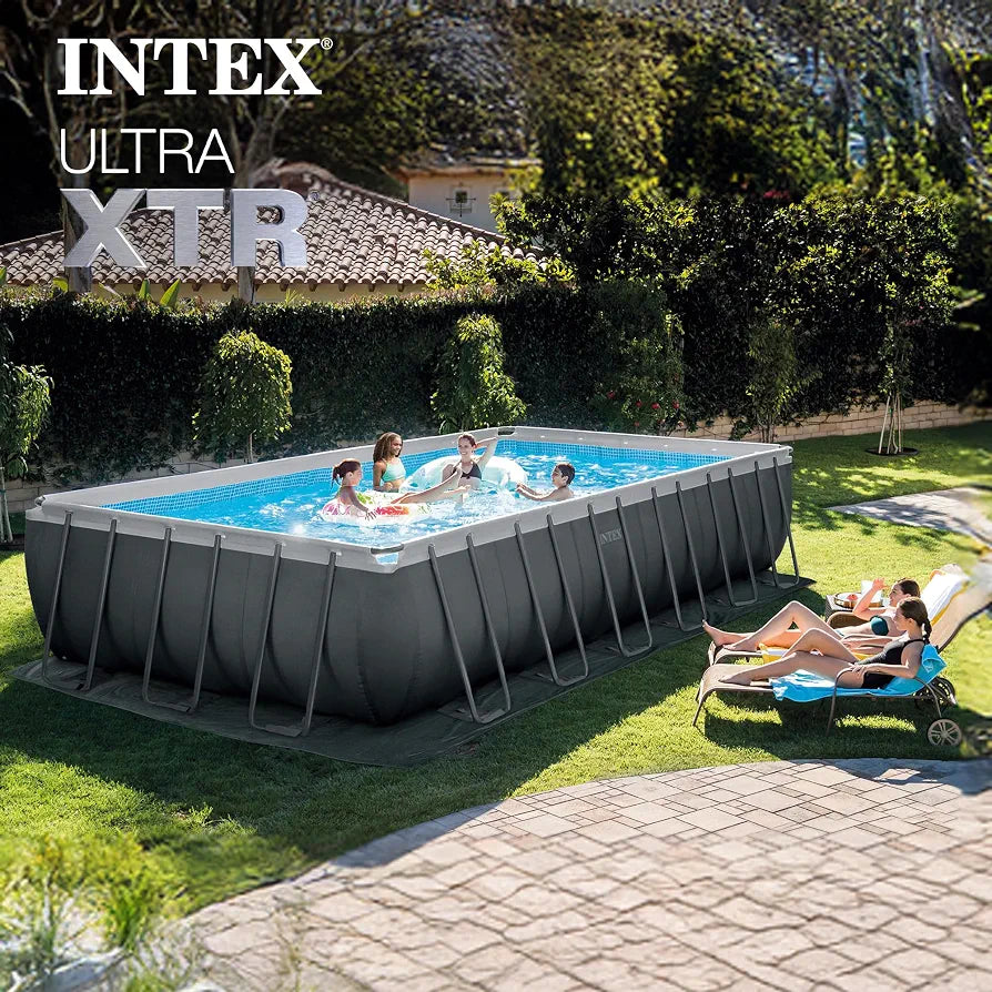 INTEX Ultra XTR 24ft x 12ft x 52in Above Ground Swimming Pool Set w/Pump