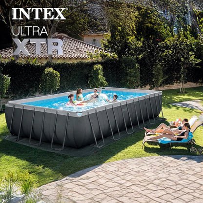 INTEX Ultra XTR 24ft x 12ft x 52in Above Ground Swimming Pool Set w/Pump
