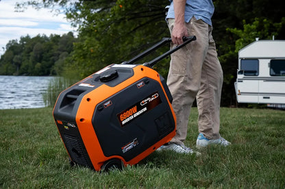 WEN 6800-Watt Dual Fuel RV-Ready Electric Start Portable Inverter Generator with Fuel Shut Off and CO Watchdog for Electric Vehicle Backup
