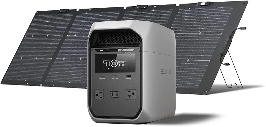 EF ECOFLOW Solar Generator Delta 3 Classic with 220W Solar Panel, 1024Wh