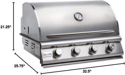 Blaze 32 In. 4 Burner Prelude LBM Gas Grill